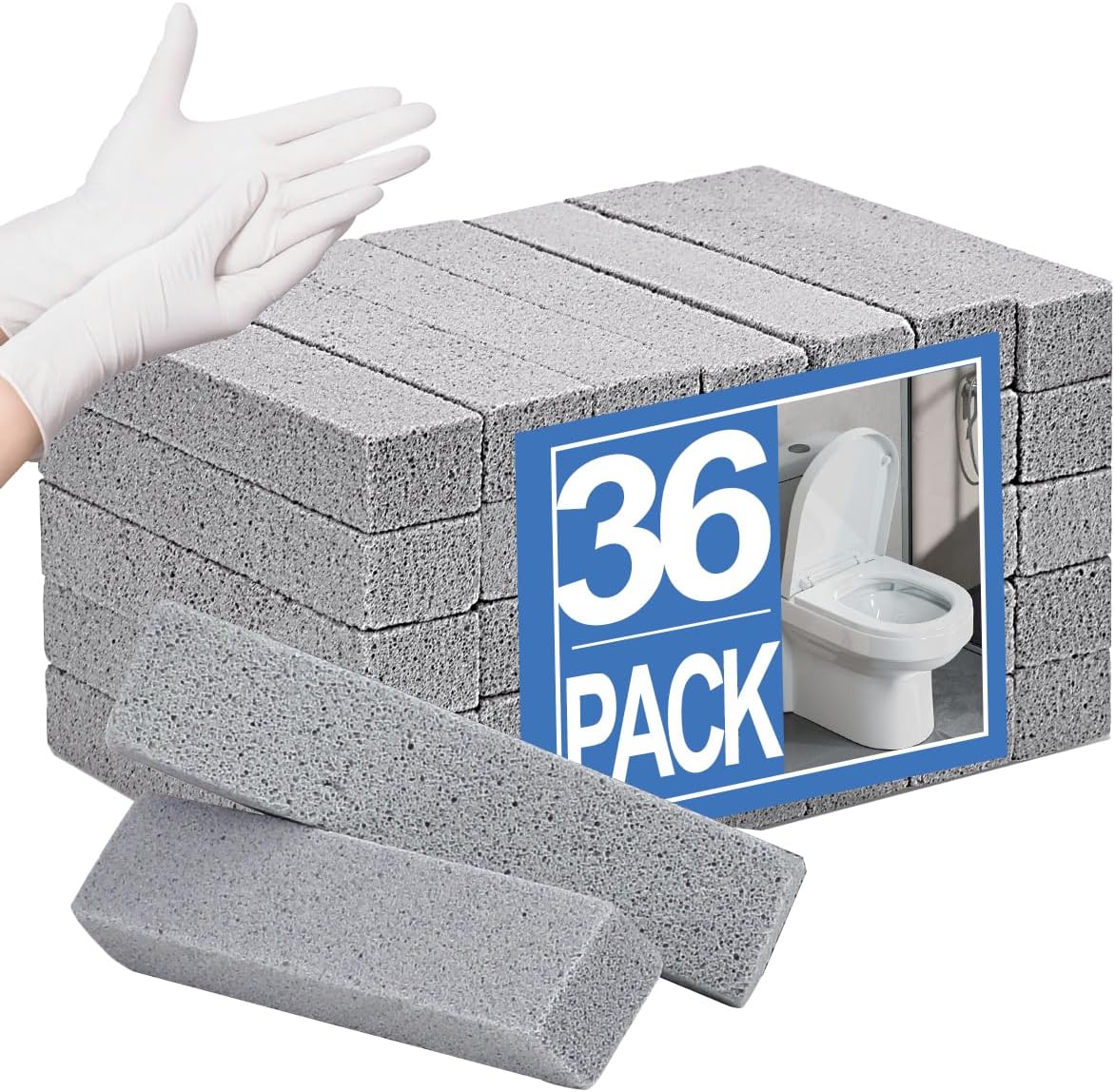 Pumice Stone for Cleaning Toilets, Bathtubs, Grills, Swimming Pools, Sinks