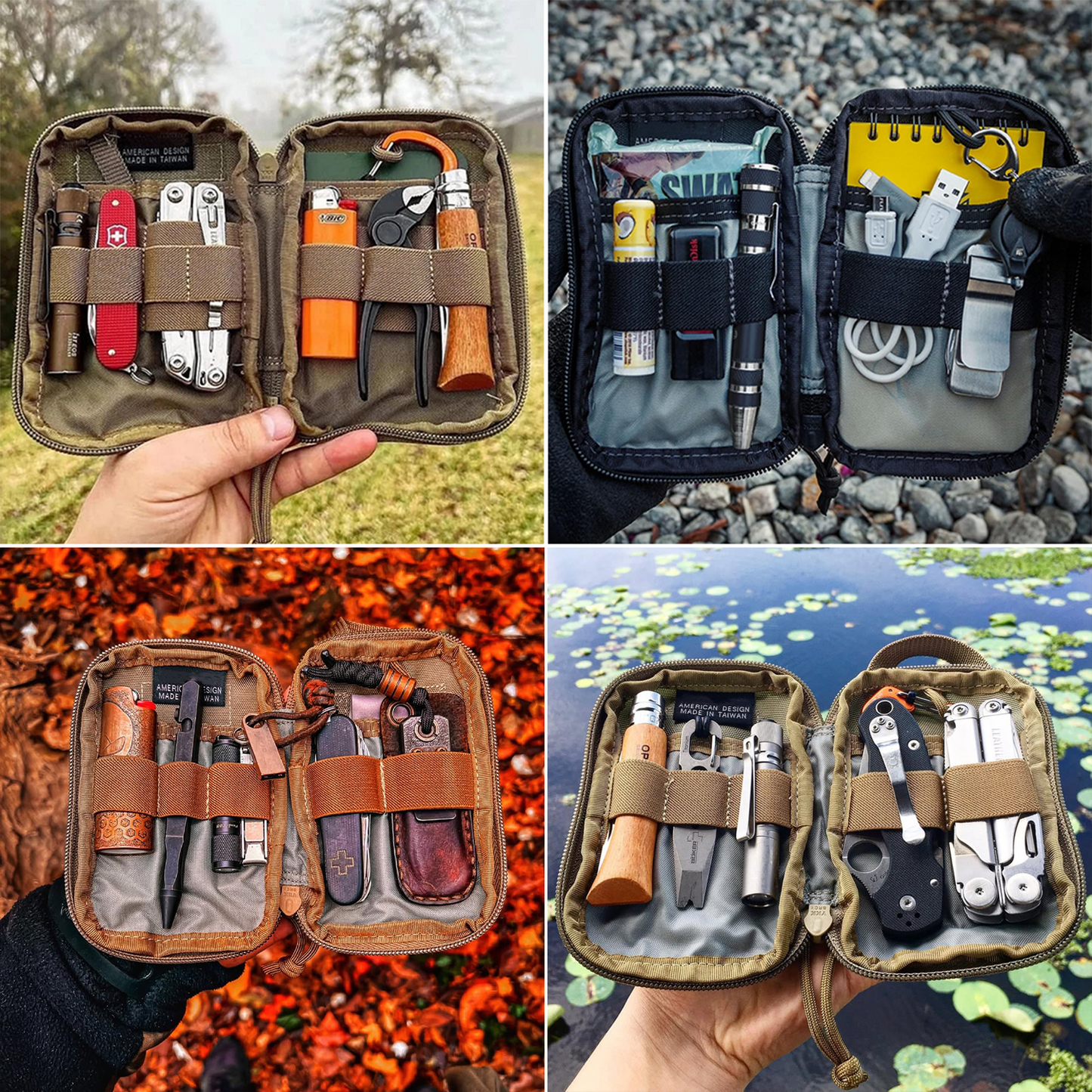 Micro Pocket Organizer, Durable EDC Tool Pouch