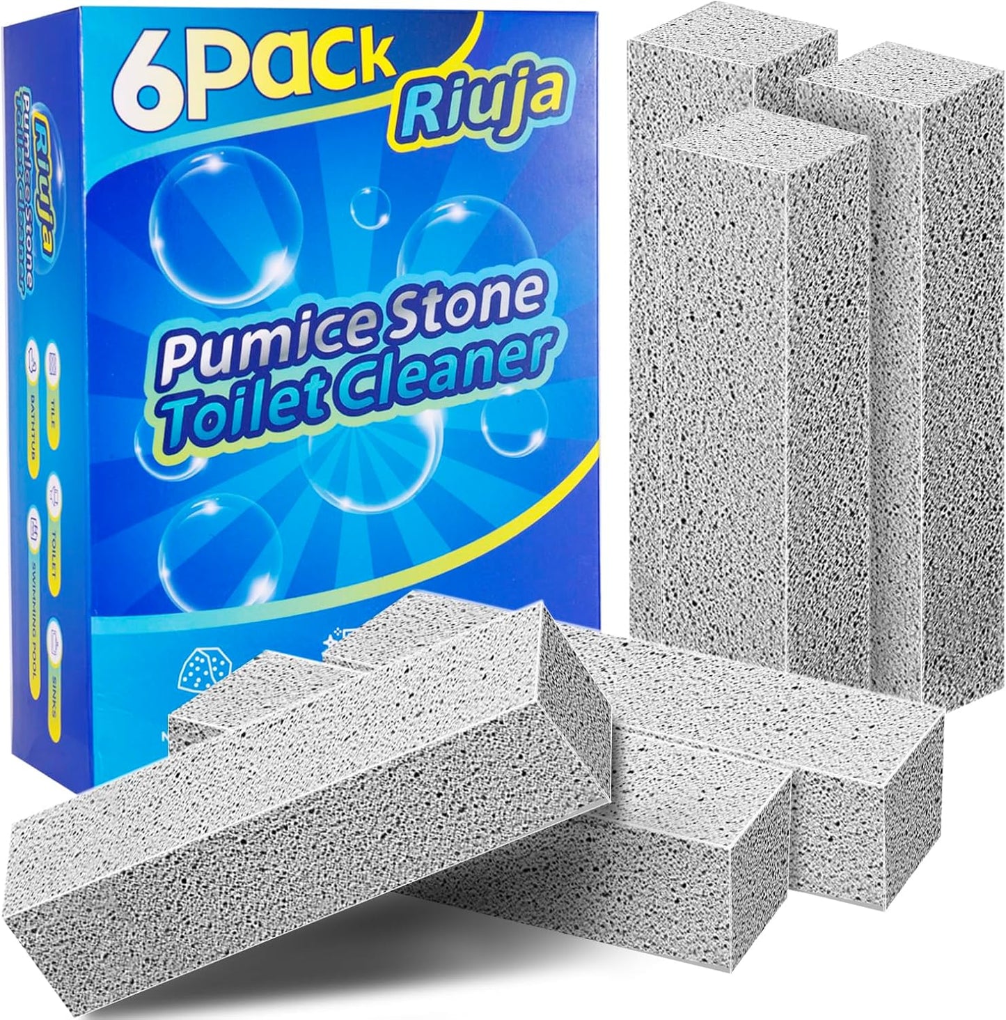 Pumice Stone for Cleaning Toilets, Bathtubs, Grills, Swimming Pools, Sinks